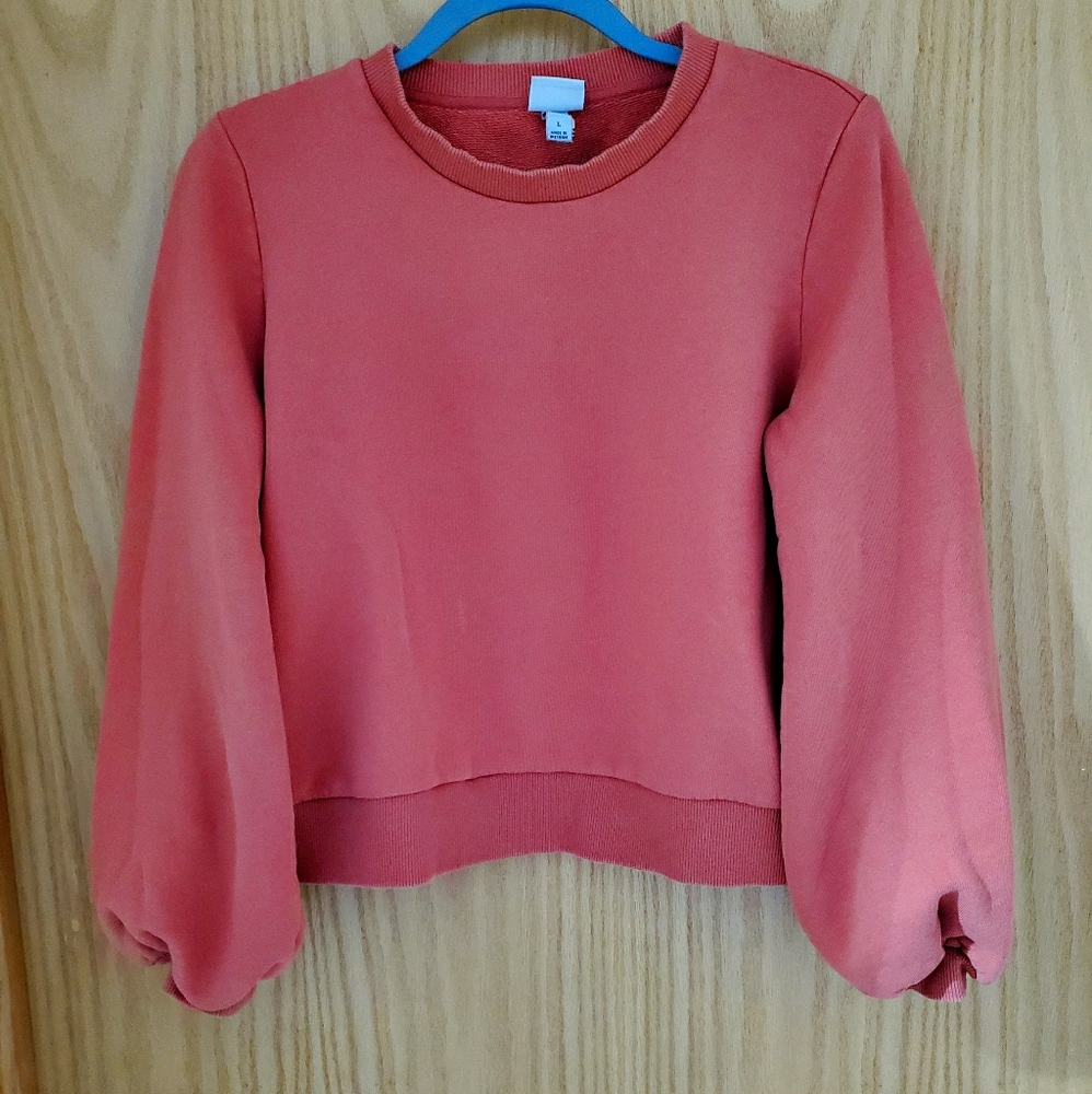 Puffy-Sleeved Sweatshirt
